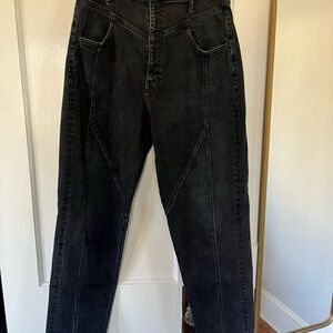 MOTHER Black High-Waisted Jeans